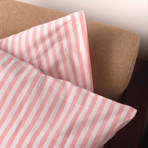 100% Cotton Yarn-Dyed Stripe Woven Pillow <b>Cushion</b> Cases American Square Design Personalized for Home Hotel Hospital 2 Pieces Set - Product Image 1