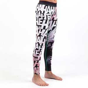 Dernière mode Enfants Sublimation Spats 100% Coton Jiu Jitsu Grappling BJJ MMA Long Legging avec Stretch Caractéristique pour Filles - Product Image 5