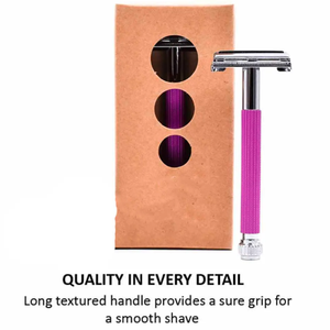 Maquinillas de afeitar profesionales de acero inoxidable ANAAIF para hombres, agarre cómodo, mango de plástico rojo, forma de polvo, depilación corporal - Product Image 5