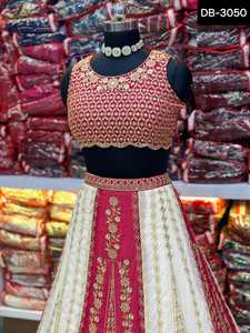 Diseño de secuencia de bordado Lehenga Choli tradicional indio para mujer, ropa de Festival de boda, ropa paquistaní - Product Image 4
