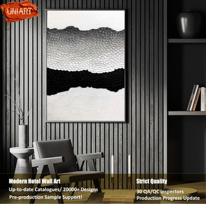 UNIART-Lienzo abstracto personalizado de calidad de museo, <span class=keywords><strong>Mural</strong></span> de Arte de pared, <span class=keywords><strong>pintura</strong></span> en lienzo hecha a mano al óleo gruesa para uso <span class=keywords><strong>interior</strong></span> de Hotel - Product Image 6
