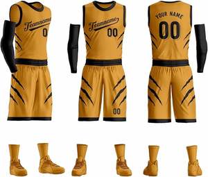 ชุดเสื้อบาสเก็ตบอลสีเทาสำหรับผู้ชายชุดเครื่องแบบบาสเก็ตบอลมีเลื่อมใส่ได้หลายสี - Product Image 1