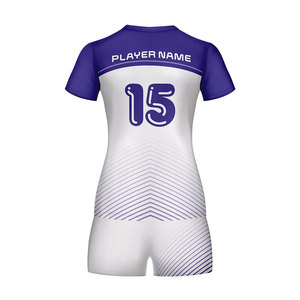 Uniforme de volleyball personnalisés pour hommes, uniforme d'équipe à séchage rapide, kits de volley-ball à manches courtes pour l'été, pour vente - Product Image 2