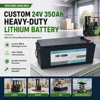 Paket Baterai Lithium 24V 350Ah Kustom LiFePO4 untuk Traksi Forklift, Stacker, AGV, Platform Kerja Udara dengan BMS Cerdas