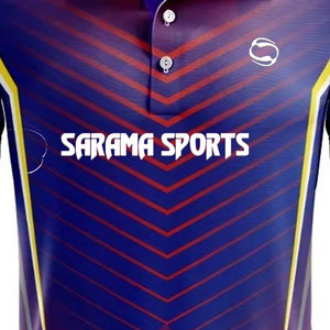 Camisetas deportivas de precio al por mayor para hombre, uniformes deportivos personalizados, de tela OEM camisetas polo, camisetas de críquet - Product Image 2