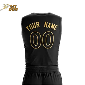 Nouveauté 2026 : Ensembles d'uniformes de basketball par sublimation haut de gamme, collection noire tendance pour hommes, femmes et enfants - Product Image 4