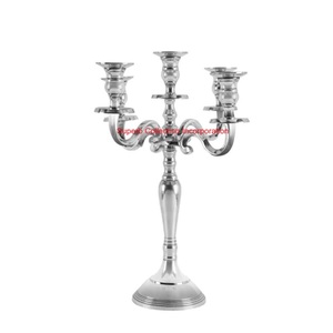Bougeoir en aluminium à 5 bras design vintage pour la décoration intérieure pour les mariages et Noël à bon prix - Product Image 4