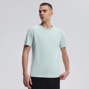 T-shirt pour homme tendance très demandé, couleurs unies, haute qualité, manches courtes, col rond, streetwear décontracté d'été - Product Image 5