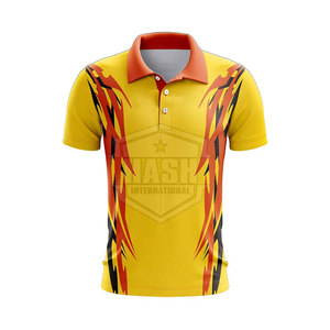 เสื้อคริกเก็ตครึ่งแขนโพลีเอสเตอร์ เสื้อคริกเก็ตระบายอากาศคุณภาพสูงสําหรับสวมใส่ทีม - Product Image 5
