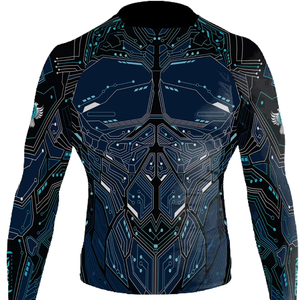 Wholesale Custom Sublimation <b>Printed</b> Men Short Sleeve Compression Shirt <b>Surfing</b> Swimming Rash Guard - Product Image 1