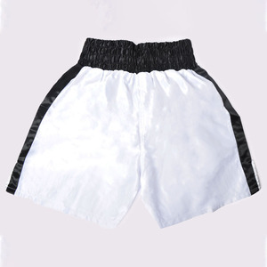 Best Selling <b>Men's</b> Boxing <b>Shorts</b> <b>Elastic</b> <b>Waist</b> Satin Front Logo Stylish Martial Arts Wear in Bulk - Product Image 5