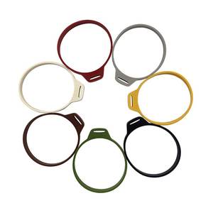 Soporte de producto de anillo con logotipo personalizado, soporte de silicona para cuchara, soporte para cuchara, funda de silicona para contenedor de almacenamiento, marrón - Product Image 1