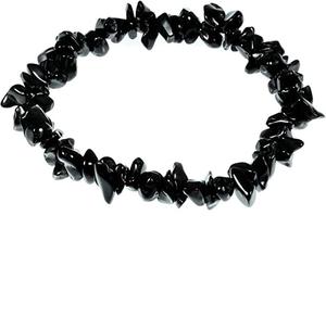 Women's Classic Style Natural Black Tourmaline Crystal <b>Gemstone</b> <b>Bracelet</b> Wonderful Quality Irregular Energy Jewelry Gift Idea - Product Image 3