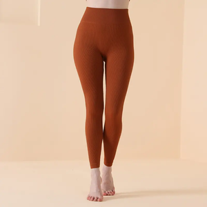 Imprimé Scrunch Bum Active Wear femmes taille haute élastique Yoga Leggings pantalon Gym Fitness porter sans couture Legging serré dames - Product Image 3