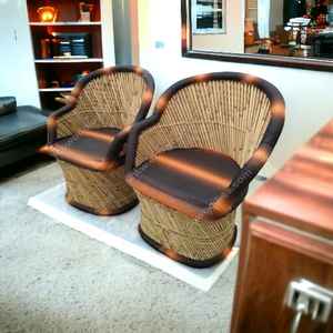 เก้าอี้ไม้ไผ่แบบพกพาเป็นมิตรกับสิ่งแวดล้อมสำหรับสวนในห้องนั่งเล่นร้านอาหารคาเฟ่ระเบียงสนามหญ้า - Product Image 4