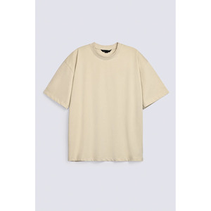 Men's Oversized O-Neck Short Sleeve Plain Cotton T-<b>Shirt</b> Solid Color Casual Fit Jersey Knit Regular Length - Product Image 1