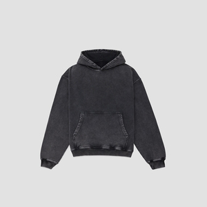 Marque personnalisée mode extérieure lâche hommes sweats à capuche thermiques vêtements d'extérieur mode hiver décontracté respirant lavage à l'acide sweats à capuche - Product Image 1