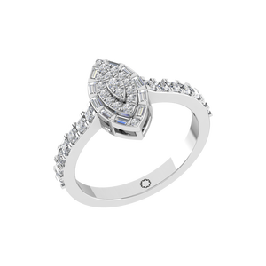 Anillo de diamante cultivado en laboratorio con forma de marquesa elegante, Colección clásica fina de corte certificado IGI para regalo de fiesta de aniversario de boda - Product Image 1