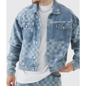 High Street Denim Veste Pour Hommes Vintage Casual Wear En Plein Air Sergé Coton Sur Mesure Classique Denim Veste Pour Hommes - Product Image 6