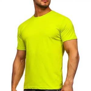 T-shirt délavé à l'acide pour hommes avec logo personnalisé en gros Vêtements décontractés Manches courtes Impression numérique 100% coton - Product Image 3