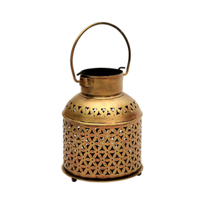 High Quality Golden Metal and <b>Cheap</b> Plastic <b>Candle</b> Votive Holder in Lantern Style Best Home Lighting Decor for Weddings - Product Image 4