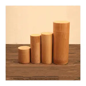茶叶包装管盒天然最便宜价格竹管包装带盖盒批发越南生产