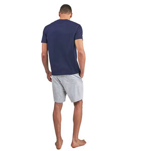Venta al por mayor de conjuntos de verano de algodón para los hombres camisa elegante y pantalones cortos Combo transpirable y en tendencia - Product Image 3