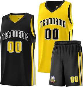 Fabrication professionnelle hommes basket-ball uniforme de haute qualité respirant Pakistan fait basket-ball uniforme à vendre - Product Image 5