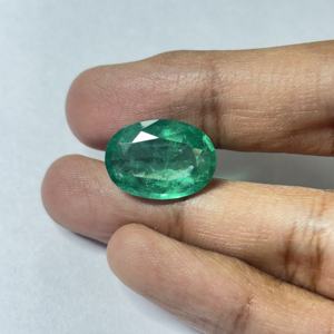 Esmeralda Sintética de Laboratorio con Corte Ovalado, Piedra Suelta de Alta Calidad al por Mayor, Cristal de Vidrio de 4x6 a 30x40 mm para la Fabricación de Joyas - Product Image 1