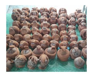 COCONUT SHELL <b>MONKEY</b> SCULPTURE FOR BULK EXPORT, COCONUT SHELL <b>MONKEY</b> ORNAMENT FOR UNIQUE LIVING SPACE AND FEEL THE LOCAL SOUL - Product Image 3