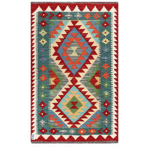 Alfombra Imaco Maimana Afganistán, Alfombra Kilim de 123 x 76 cm para Colgar en la Pared - Product Image 1