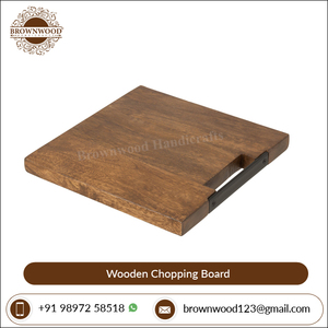 La tabla de cortar de madera con mango hecha a mano más vendida, diseño único para cocina, hoteles, restaurantes, uso disponible a un precio atractivo - Product Image 3
