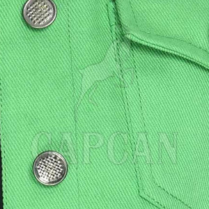 Capcan แจ็กเก็ตยีนส์ลำลองผู้หญิง, แจ็กเก็ตผ้าฝ้ายบุขนสัตว์ออกแบบได้ตามต้องการสำหรับฤดูหนาว - Product Image 6