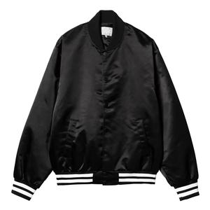 High Street Fashion Satin Varsity Jacket OEM Bomber Baseball Style para jóvenes y adultos Streetwear Varsity Jacket - Product Image 2