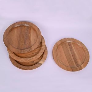 Plato de cena de madera de acacia ecológico de la mejor calidad, comida segura y asequible - Product Image 1