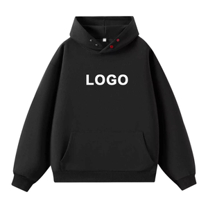 Sudadera con Capucha Gris para Hombre, Corte Regular, Algodón French Terry, Logotipo Estampado en la Parte Delantera, Ropa Casual de Otoño - Product Image 3