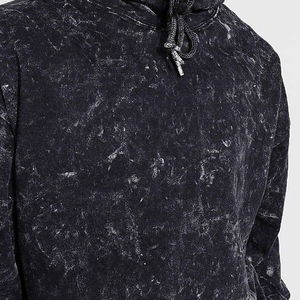 2025 New High Quality Arrival Custom Logo Heavy Weight Vintage Acid Wash Hoodie Low Price <b>Men</b> Acid Wash <b>Hoodies</b> <b>For</b> Unisex - Product Image 4