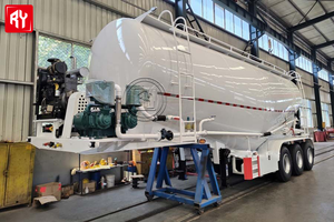 รถพ่วงบรรทุกผงซีเมนต์<span class=keywords><strong>40</strong></span>ซีบีเอ็มวีรูปร่างแป้งแห้งขนถ่าย - Product Image 3