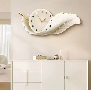 Chất Lượng Cao Sáng Tạo Lông Tường Treo Nghệ Thuật Đồng Hồ Sứ Tường Sơn Cho Trang Trí Nội Thất - Product Image 3