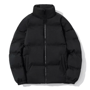 Chaqueta acolchada ligera personalizada con estilo para hombre, chaqueta de burbujas con soporte moderno, ropa de abrigo de lona, cálida de moda de calle alta - Product Image 5