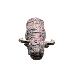 Meilleur Prix Buffle En Bois Gris Avec Brocart De Cire D'abeille Imprimé À La Main Et Motif De Terrasses Style Traditionnel Origine Du Vietnam - Product Image 4
