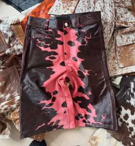 Veste coupe-vent en cuir de vachette évasée 2026, nouvelle collection, doublure en nylon tissé respirant, couleur rose personnalisée, fabriquée par Unbridleds Industry - Product Image 3