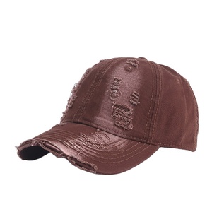 Unisexe Vintage Washed Distressed Brodé Patch Imprimer Trucker Street Wear Hommes Imperméable Chapeau Multicolore Mode - Product Image 4