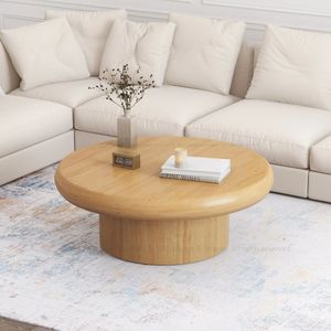 Mesa de Centro de Madera Diseñada para Espacios de Vida Confortables con Madera Resistente y Proporciones de Diseño Refinadas - Product Image 5