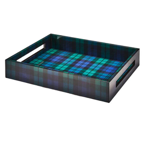 Ross Tartan Eco-Friendly Modern Serving Tray Handicraft <b>Lacquerware</b> From Vietnam for Home Wedding Decor & Party Events Nhat Minh - Product Image 2