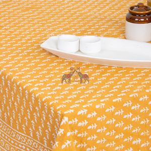 Nouvelles nappes rectangulaires en coton imprimé floral Dabu personnalisées pour les mariages, les fêtes et les décorations extérieures - Product Image 4