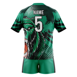 Conjunto de Uniforme de Rugby Sublimado Personalizado, Jersey y Pantalones Cortos con Diseño de Oso, Kit Deportivo - Product Image 2