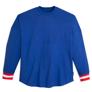 Sweat-shirt à manches longues Spirit en coton uni pour femmes, tenue décontractée d'extérieur à col rond, grande taille avec chemises à logo - Product Image 1