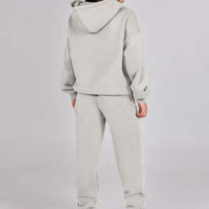 Pantalones Deportivos de Felpa Francesa de Algodón Extra Grandes, Transpirables, con Logotipo Personalizado, 360 Gsm, para Invierno, Dos Piezas, con Pedrería para Mujer - Product Image 5