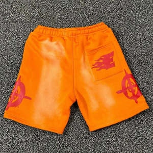 Sunfaded OEM Logo personnalisé Design Summer Casual Shorts 5 pouces de haut Street Screen Printed Solid Quick Dry Cotton Blank Shorts - Product Image 6